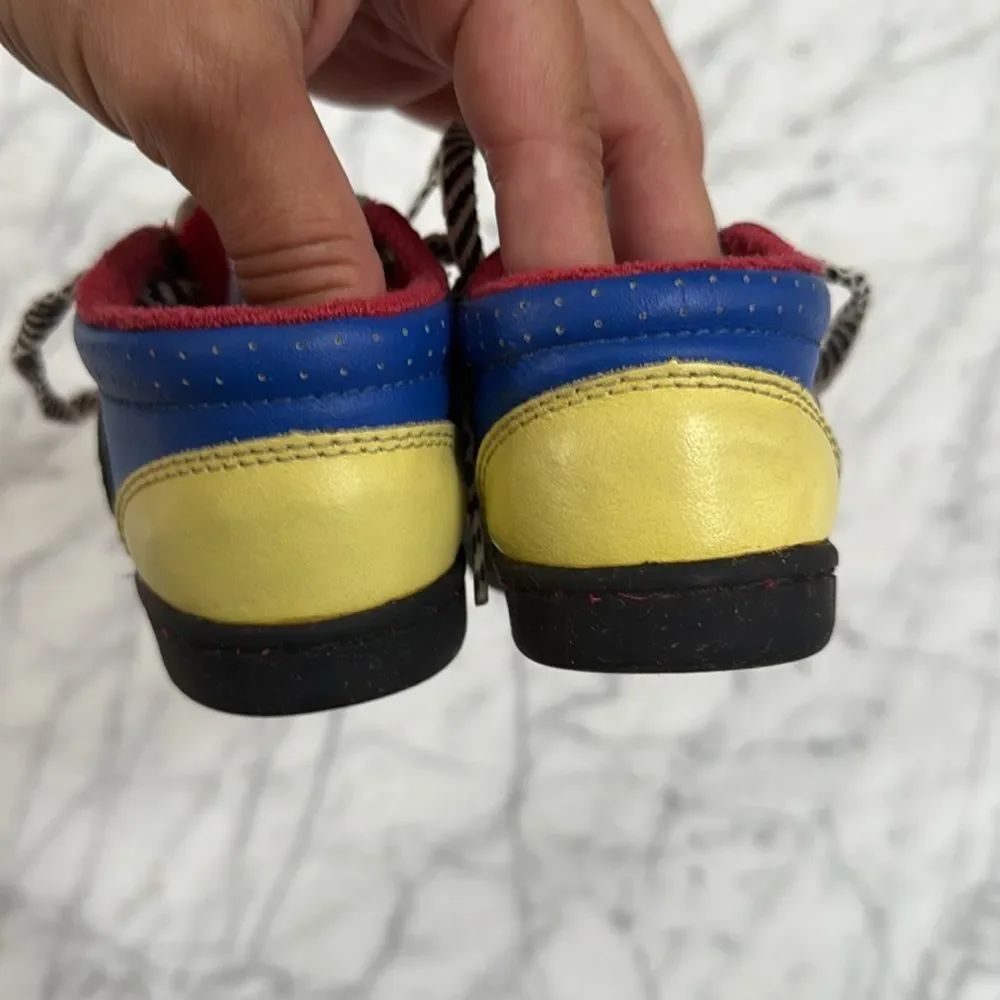 Vintage Leather ColorBlock Walking Shoes Sz 5